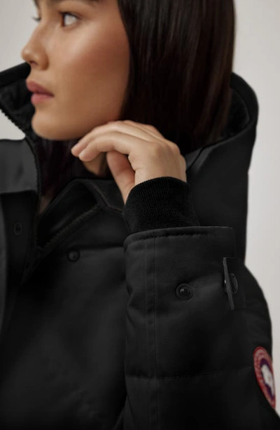 Canada Goose Lorette Water Resistant 625 Fill Power Down Parka In Black - Noir