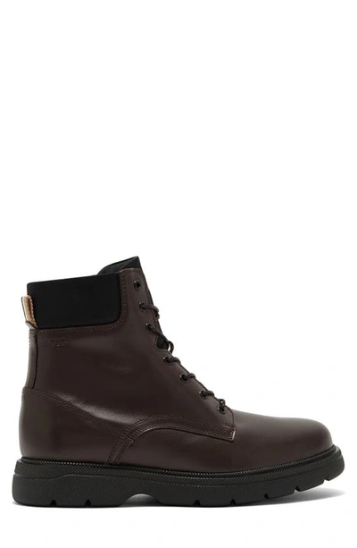 Hugo Boss Jacob Combat Boot In Dark Brown