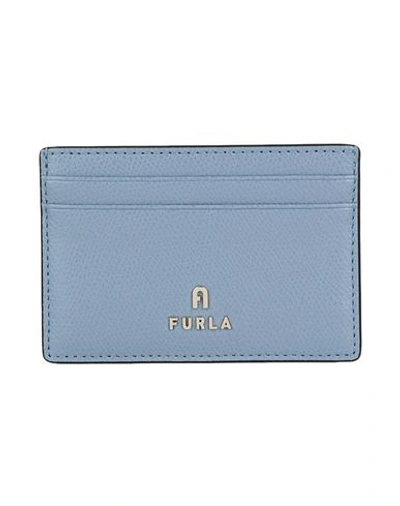 Furla Camelia S Card Case Woman Document Holder Slate Blue Size