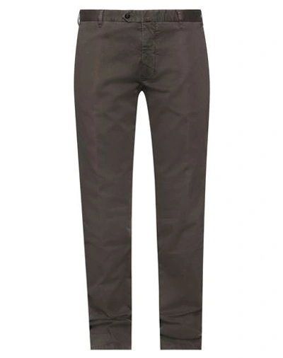 L.b.m 1911 L. B.m. 1911 Man Pants Dark Brown Size 40 Cotton, Elastane In Brown