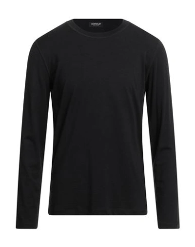 Shop Dondup Man T-shirt Black Size S Wool, Silk, Elastane
