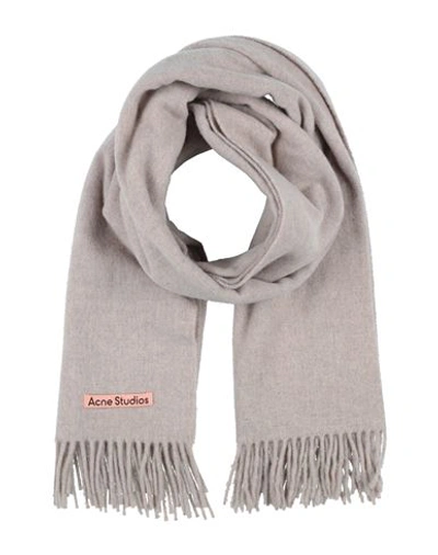 Acne Studios Woman Scarf Beige Size - Wool In Beige