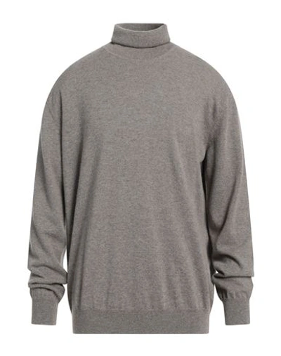 Shop Kangra Man Turtleneck Grey Size 50 Cashmere