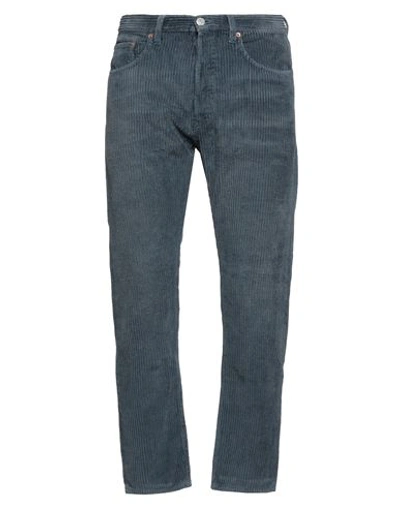 Shop Haikure Man Pants Slate Blue Size 33 Cotton, Polyester