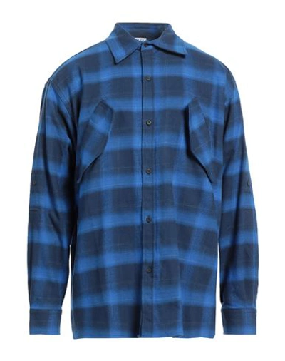 Marcelo Burlon County Of Milan Marcelo Burlon Man Jeans Blue Size M Cotton, Polyester In Blue