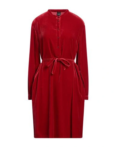 Shop Aspesi Woman Mini Dress Red Size 8 Viscose, Silk