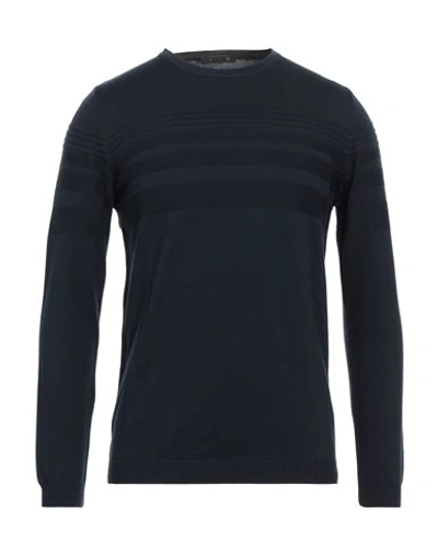 Shop Avignon Man Sweater Midnight Blue Size Xxl Cotton