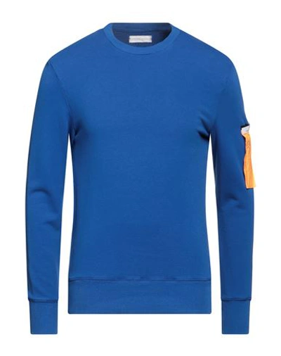 Shop Pmds Premium Mood Denim Superior Man Sweatshirt Blue Size S Cotton