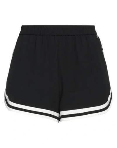 Shop Red Valentino Woman Shorts & Bermuda Shorts Black Size 4 Acetate, Viscose, Polyester
