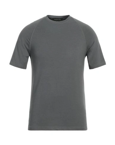 Shop Donvich Man T-shirt Lead Size Xxl Cotton, Elastane In Grey