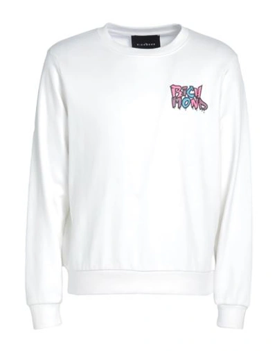 Shop John Richmond Man Sweatshirt Off White Size Xxl Cotton, Polyester
