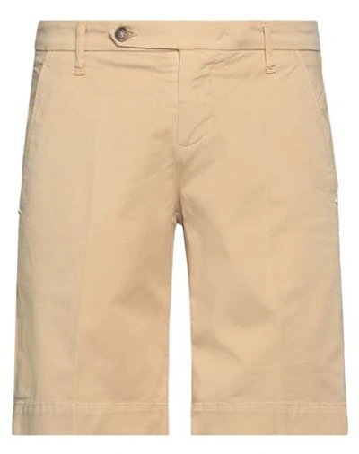 Shop Entre Amis Man Shorts & Bermuda Shorts Beige Size 30 Cotton, Elastane