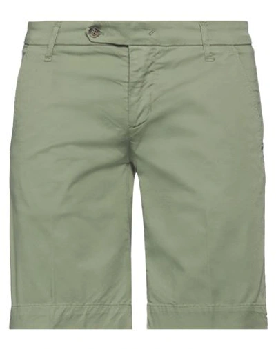 Shop Entre Amis Man Shorts & Bermuda Shorts Green Size 29 Cotton, Elastane