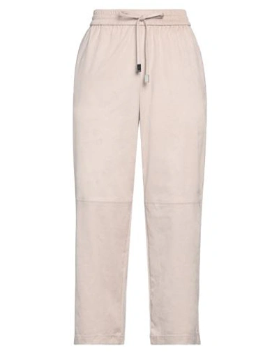 Seventy Sergio Tegon Seventy Venezia Woman Pants Beige Size 12 Polyester, Elastane In Beige
