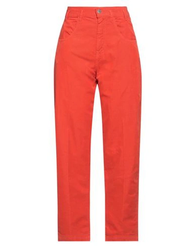 Shop Massimo Alba Woman Pants Orange Size 31 Cotton