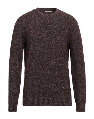 Shop Kangra Man Sweater Deep Purple Size 44 Alpaca Wool, Cotton, Polyamide, Wool, Elastane