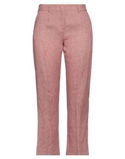 Weekend Max Mara Woman Pants Pink Size 14 Linen In Pink