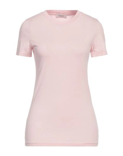 Shop Motel Woman T-shirt Light Pink Size Onesize Cotton