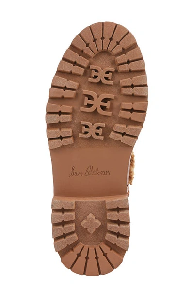 Sam Edelman Elfie Faux Shearling Platform Boot In Acorn Brown/ Ginger Bread