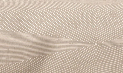 Deny Designs Lad Triangle Stripe 3-piece Duvet Set In Beige