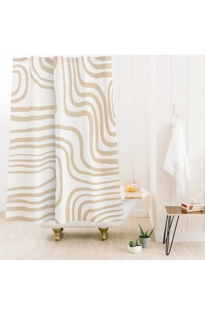 Shop Deny Designs Iveta Coeur Neutral Shower Curtain In White