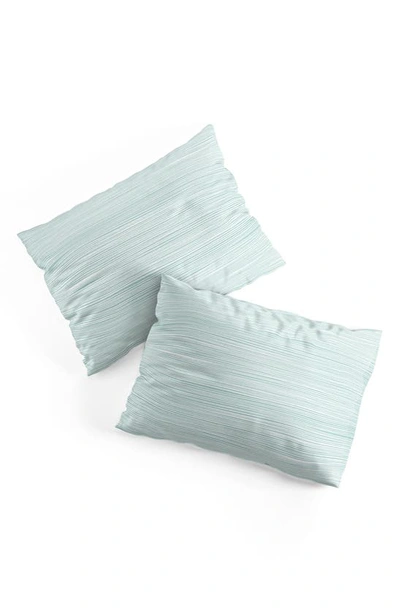 Deny Designs Coastal Studio Ocean 3-piece Duvet Set In Teal Blue
