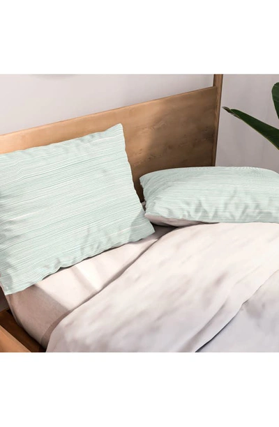 Deny Designs Coastal Studio Ocean 3-piece Duvet Set In Teal Blue