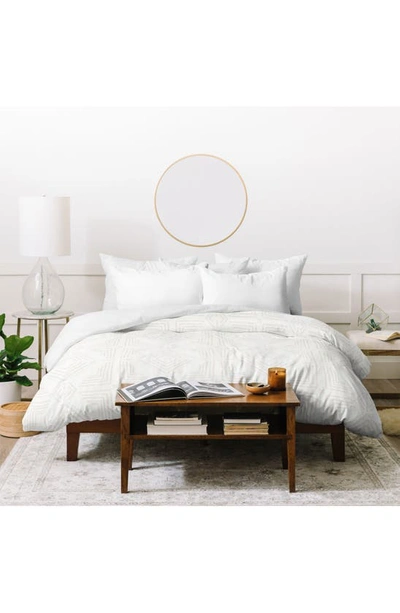 Deny Designs Schatzi Nora Tile 3-piece Duvet Set In White