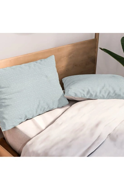 Deny Designs Lad Running Stitch 3-piece Duvet Set In Blue