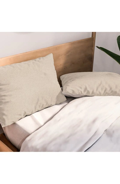 Deny Designs Lad Triangle Stripe 3-piece Duvet Set In Beige