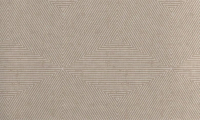 Deny Designs Lad Triangle Stripe 3-piece Duvet Set In Beige