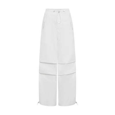 Shop Dion Lee Toggle Parachute Pants In Ivory