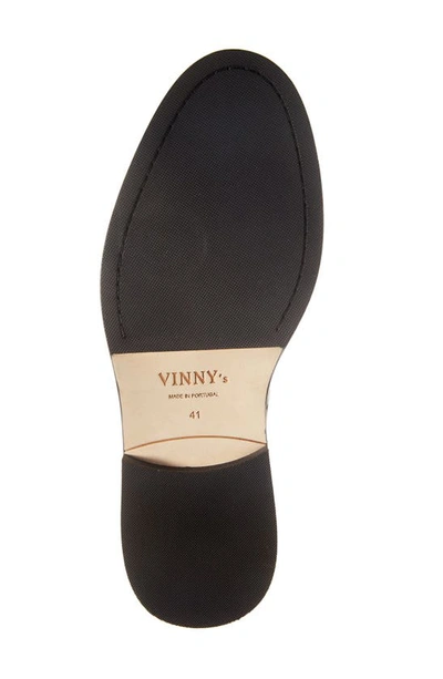 Shop Vinny's Townee Penny Loafer In Black Croco Pattern