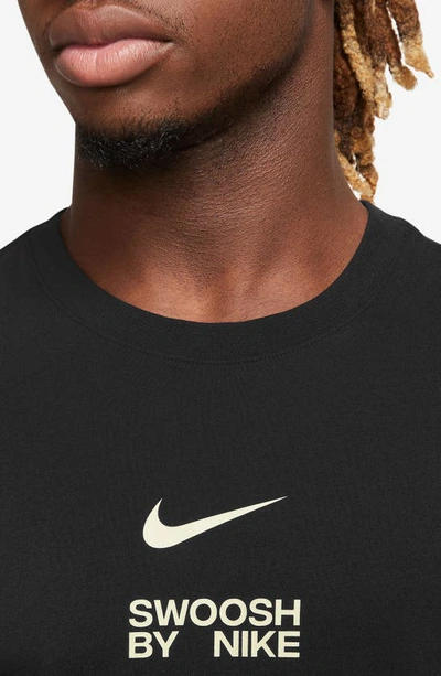 Shop Nike Swoosh By  Graphic T-shirt In Black