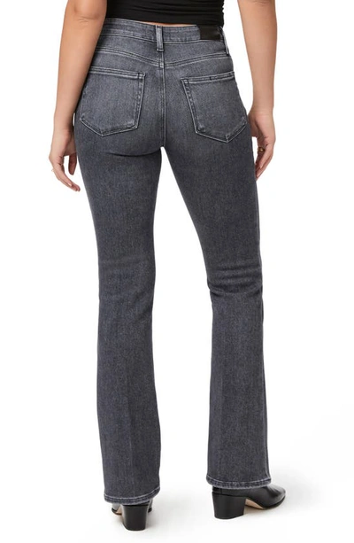 Shop Paige Laurel Canyon High Waist Flare Jeans In Ash Black