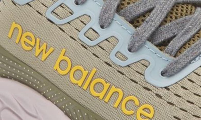 Shop New Balance Fresh Foam X More Trail V3 Sneaker In Fatigue Green/ Sunflower