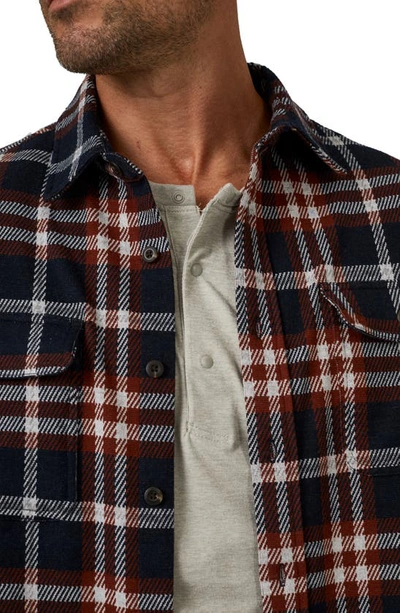 Shop 7 Diamonds Generations Plaid Button-up Shirt In Navy