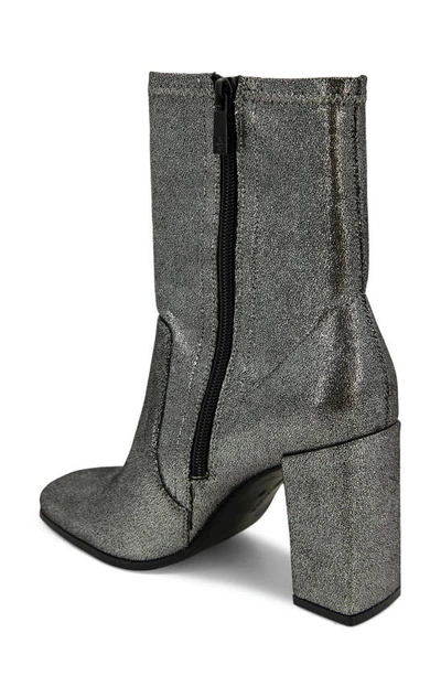 Kenneth Cole New York Jax Stretch Square Toe Boot In Pewter