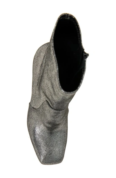 Kenneth Cole New York Jax Stretch Square Toe Boot In Pewter