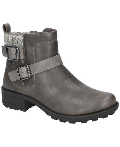 Shop Easy Street Women's Kourt Slip Resistant Ankle Boots In Gray