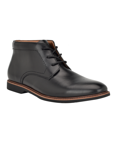 Shop Tommy Hilfiger Men's Rosell Lace Up Chukka Boots In Black