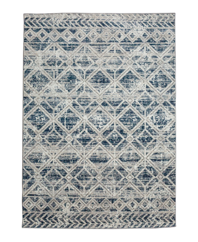 Shop Km Home Closeout!  Teola 1243 7'10" X 10'6" Area Rug In Blue