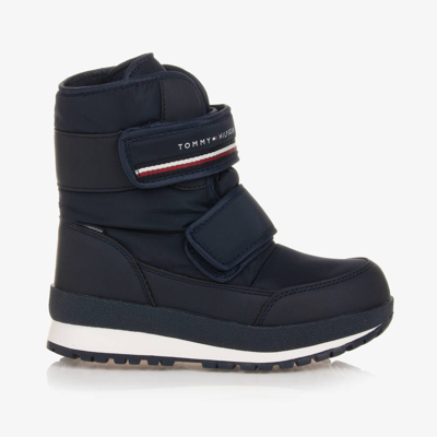 Shop Tommy Hilfiger Boys Blue Waterproof Snow Boots