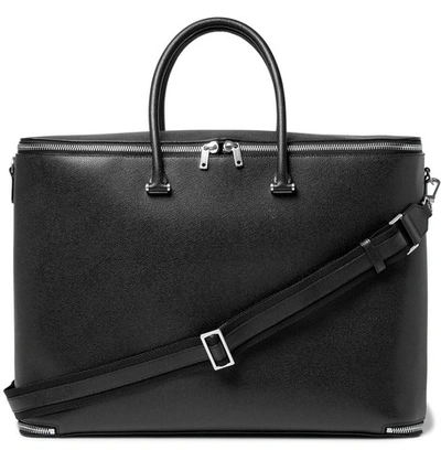 Valextra Pebble-grain Leather Holdall