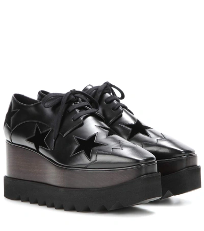 Shop Stella Mccartney Elyse Derby Platforms In Black