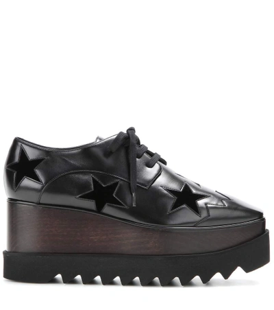 Shop Stella Mccartney Elyse Derby Platforms In Black