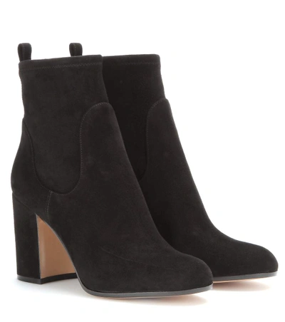 Shop Gianvito Rossi Suede Ankle Boots