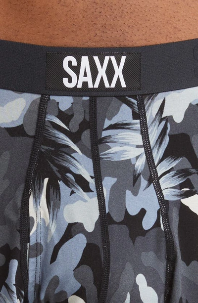 Shop Saxx Ultra Super Soft Relaxed Fit Boxer Briefs In Jungle Canopy- Black