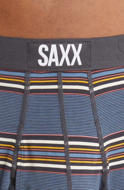 Shop Saxx Ultra Supersoft Relaxed Fit Boxer Briefs In Bright Stripe 2.0- Slate
