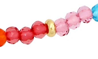 Shop Kurt Geiger Fruit Beaded Charm Necklace In Rainbow Multi